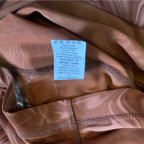 HOUSE OF CB VIOLET BROWN SWIRL LEGGINGS- SIZE L - Picture 5 of 5